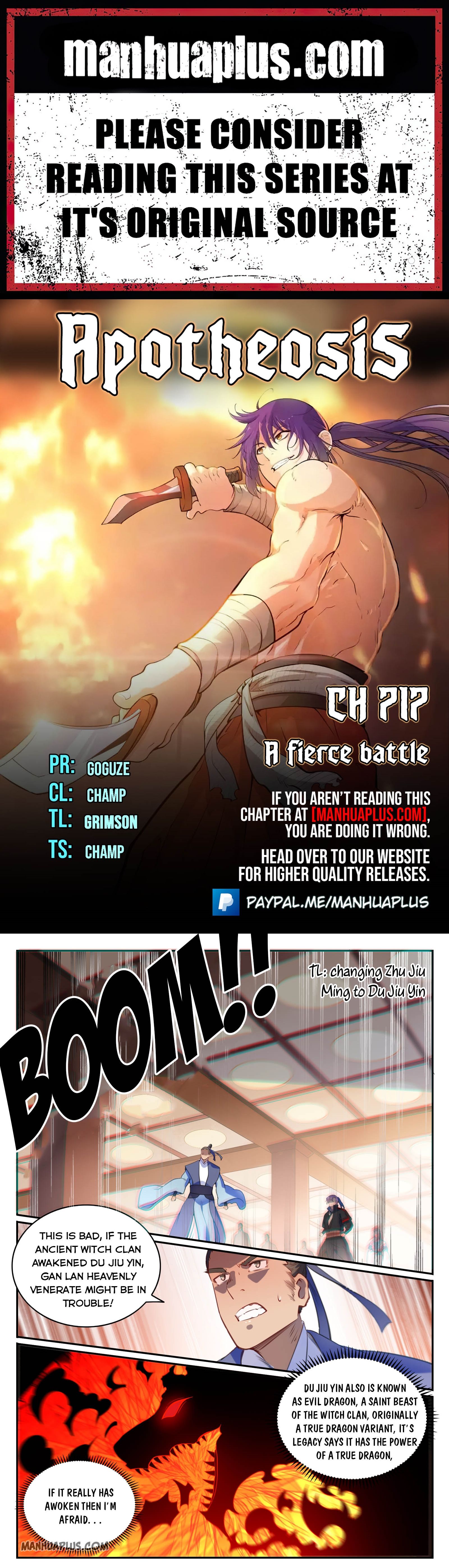 Apotheosis Chapter 717 - 1