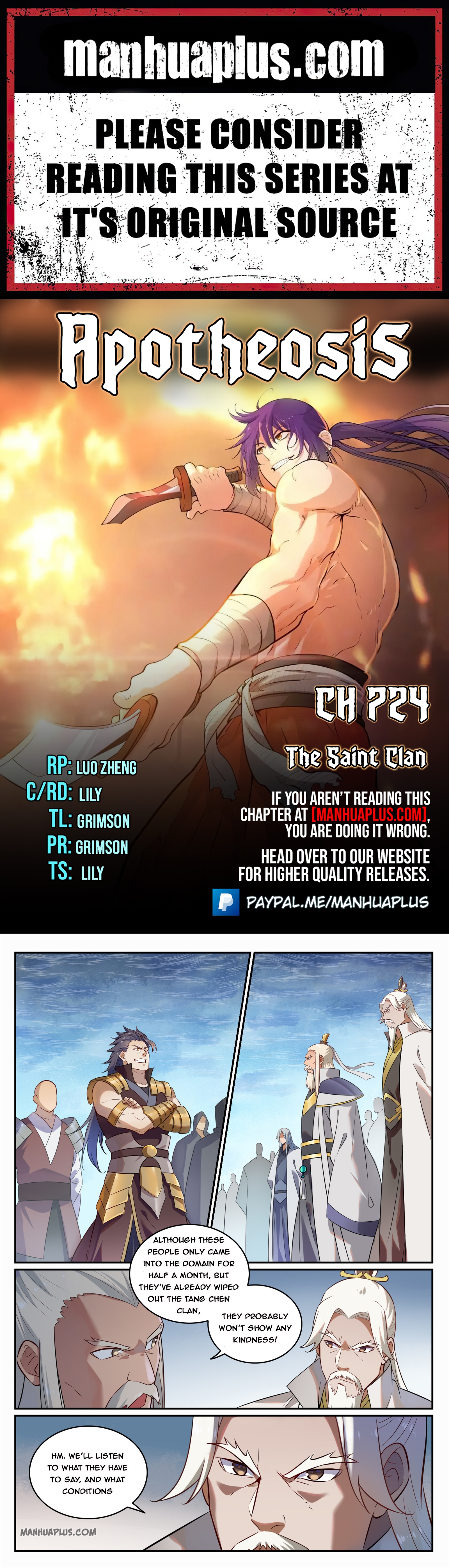 Apotheosis Chapter 724 - 1