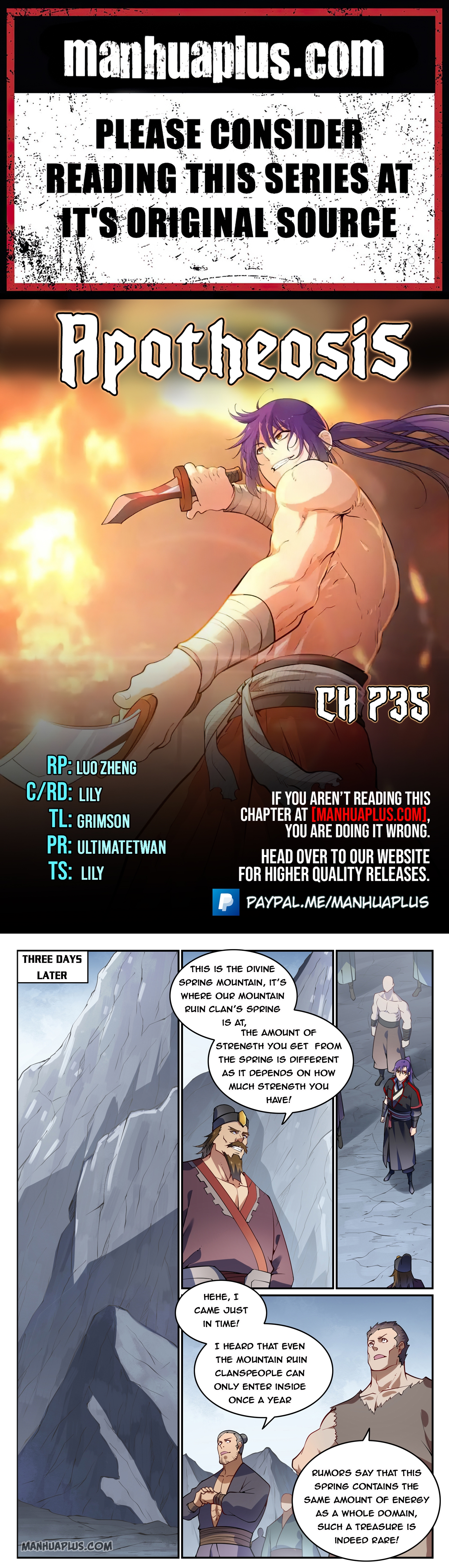 Apotheosis Chapter 735 - 1