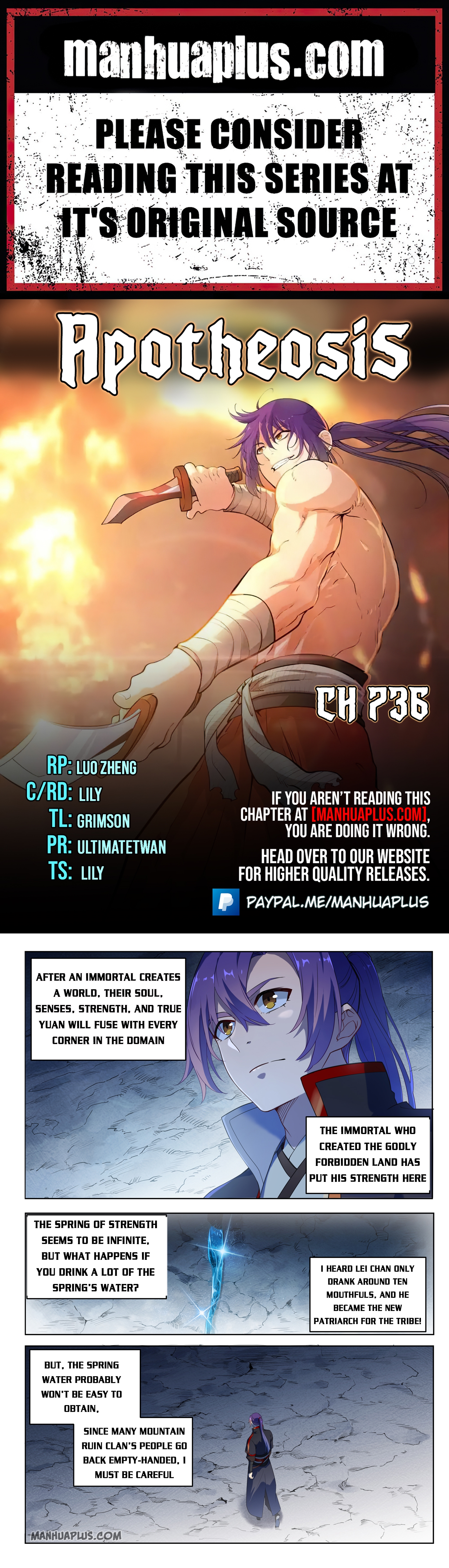 Apotheosis Chapter 736 - 1