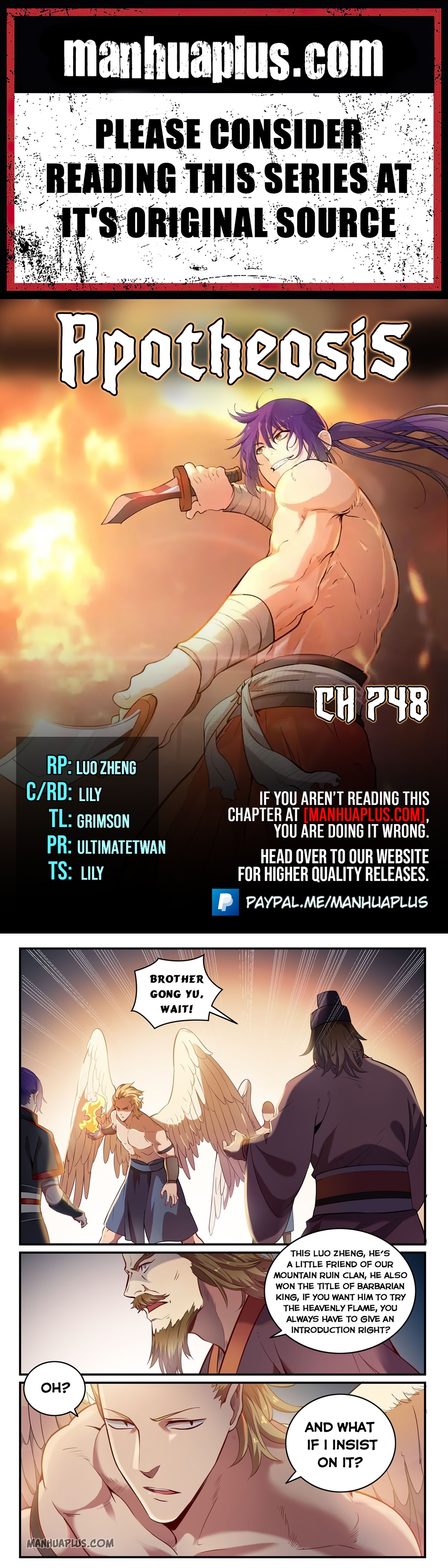 Apotheosis Chapter 748 - 1