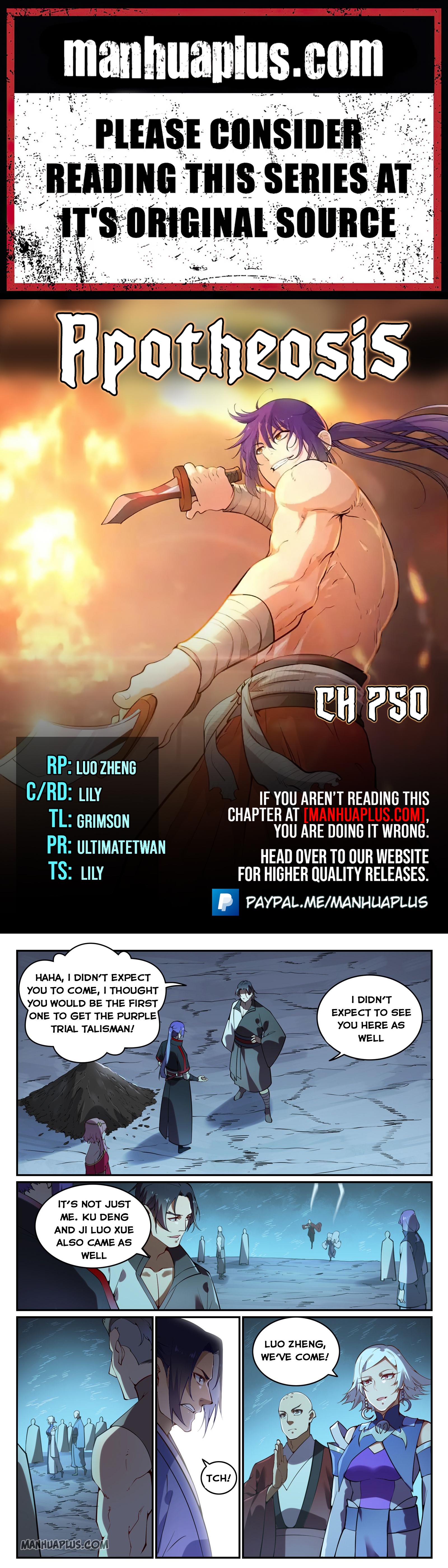 Apotheosis Chapter 750 - 1