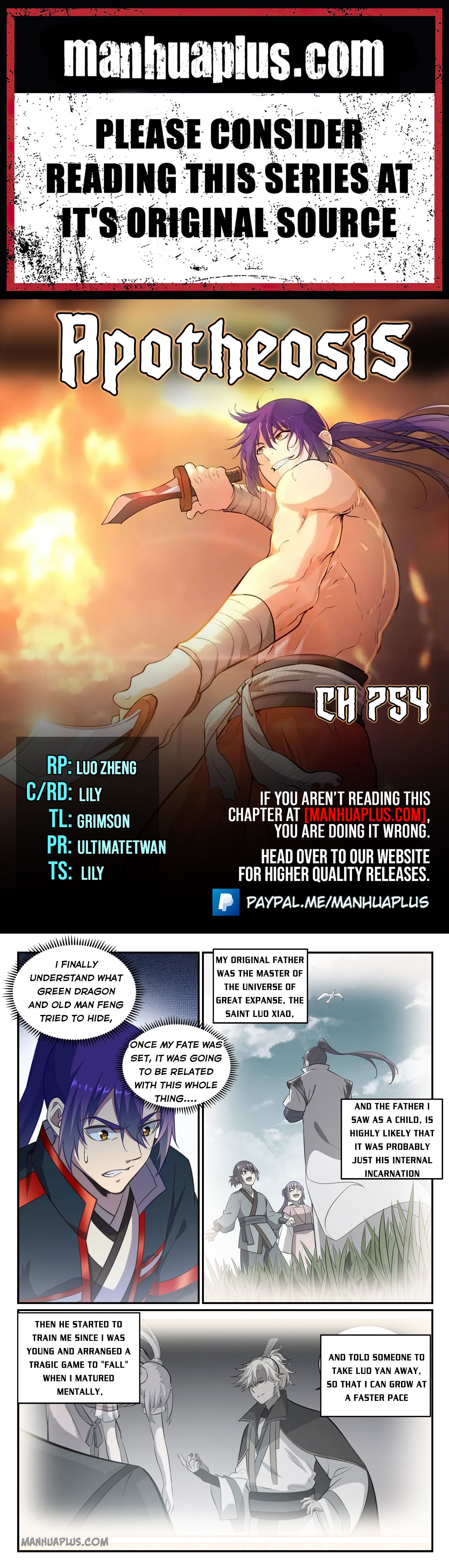 Apotheosis Chapter 754 - 1