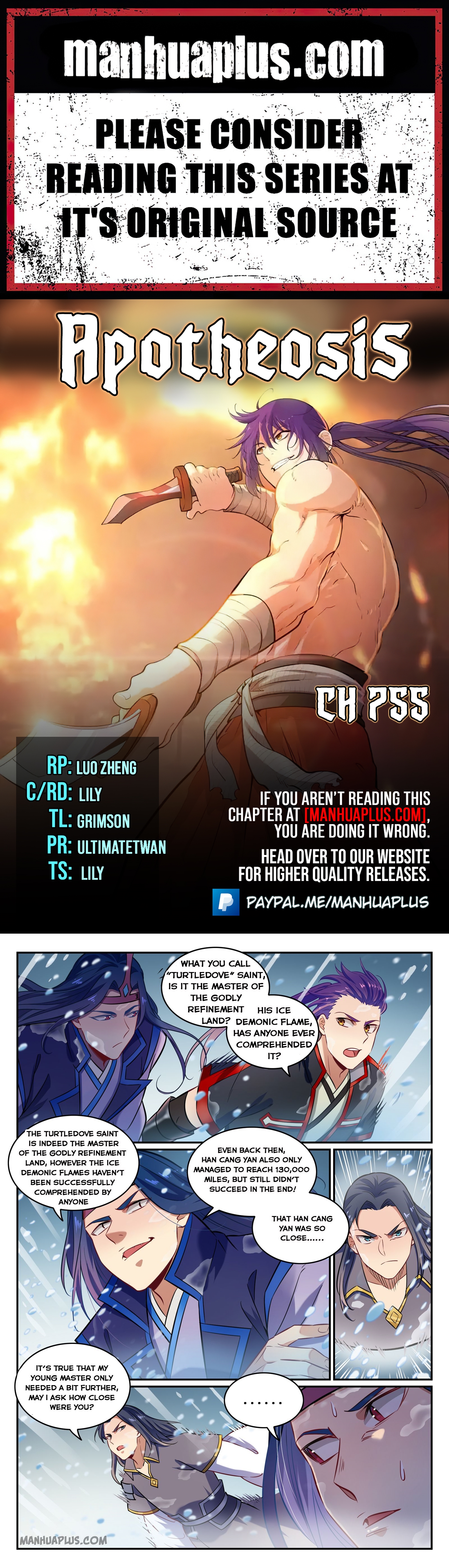 Apotheosis Chapter 755 - 1