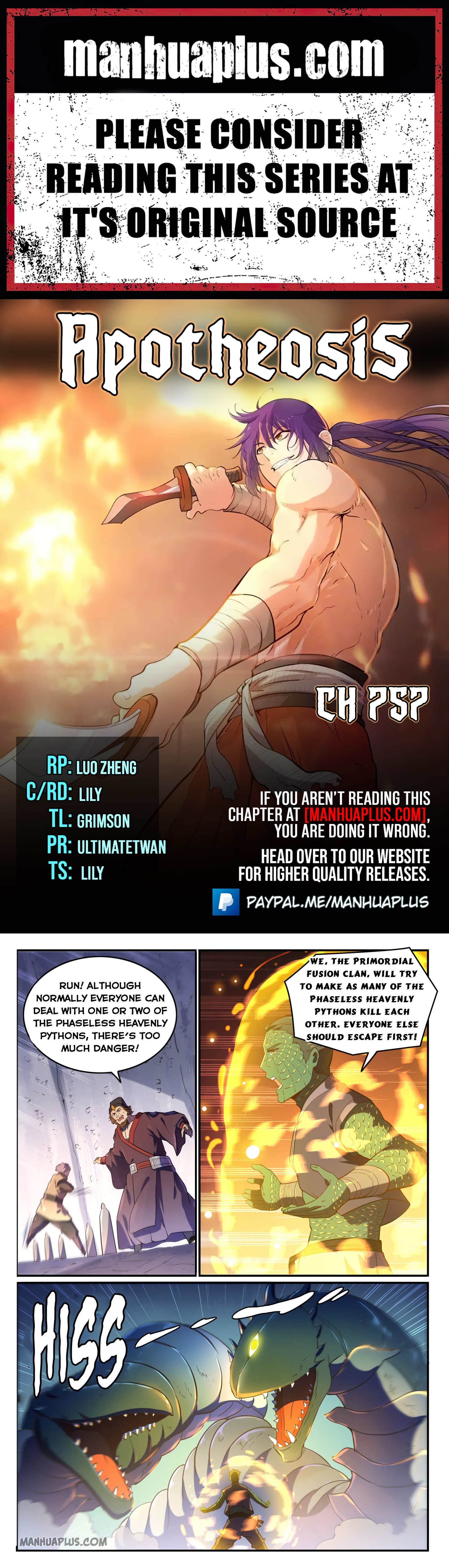 Apotheosis Chapter 757 - 1