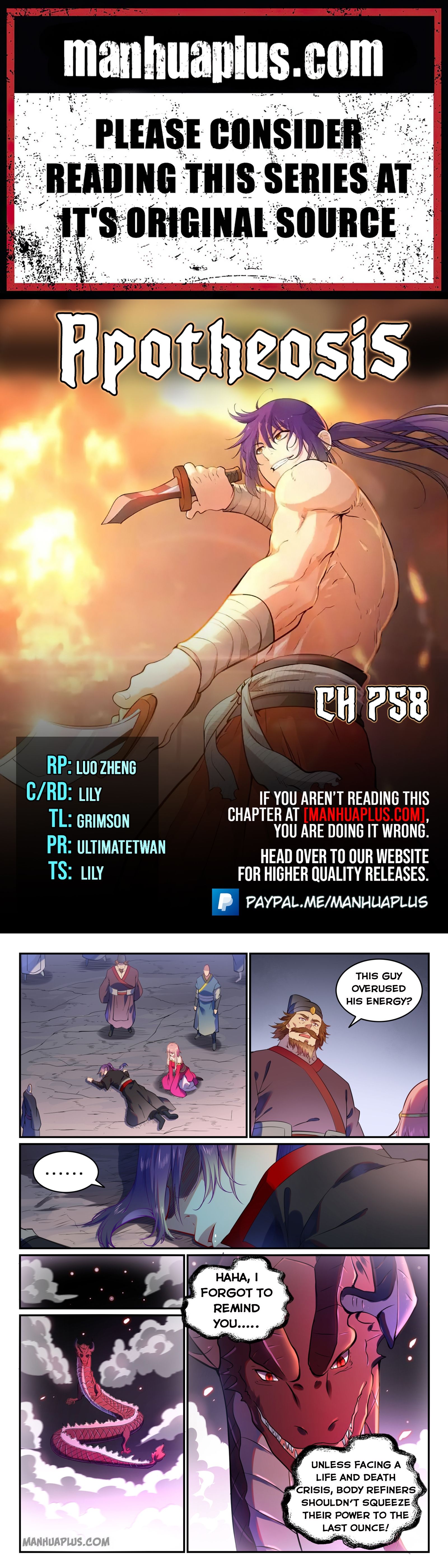 Apotheosis Chapter 758 - 1