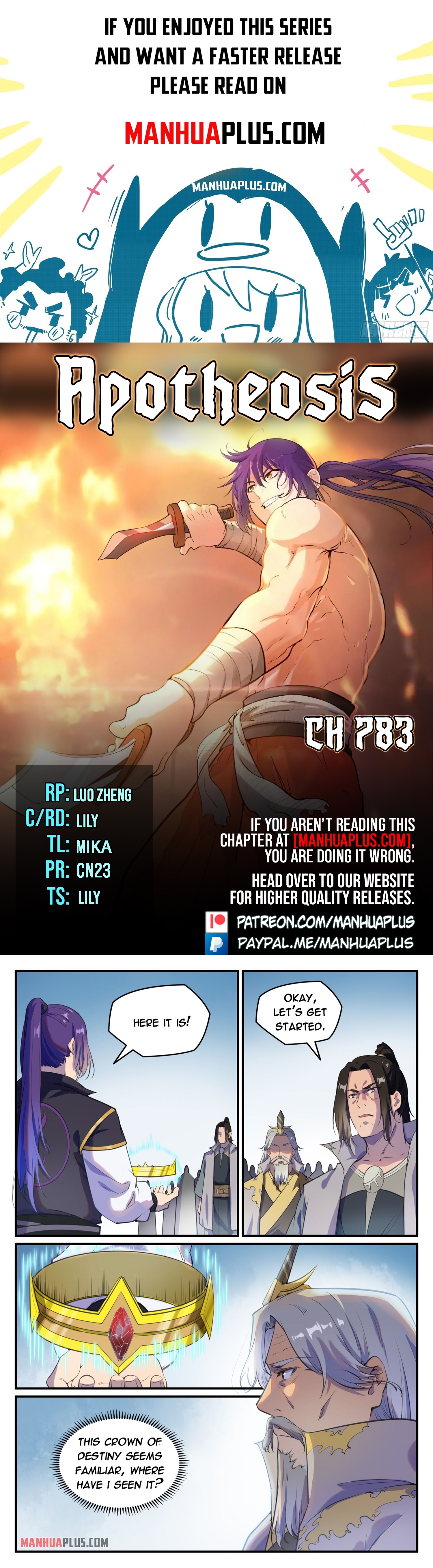 Apotheosis Chapter 783 - 1