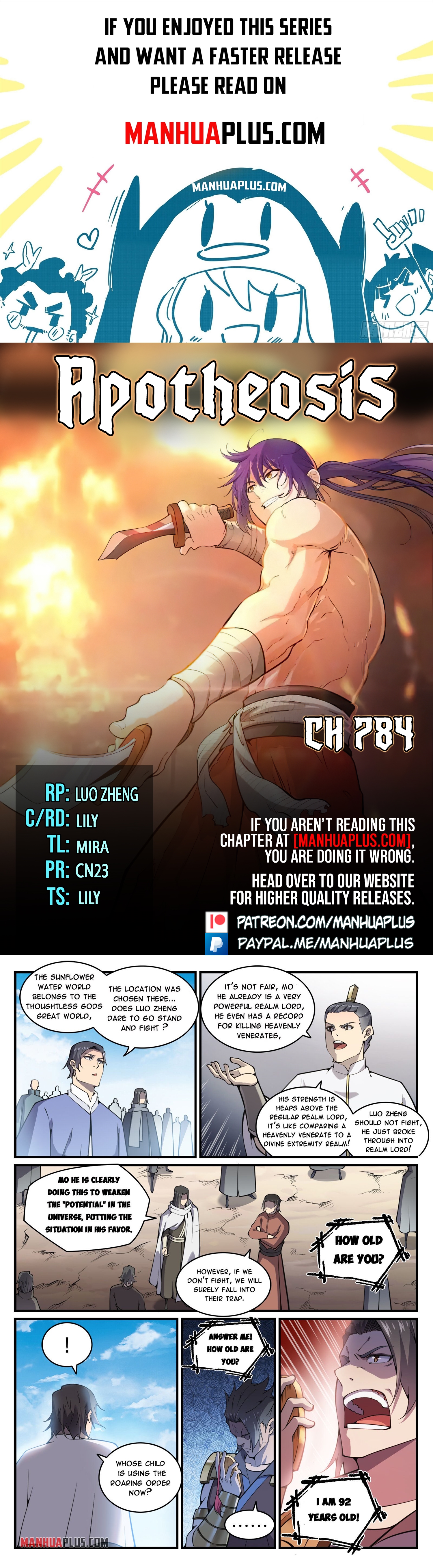 Apotheosis Chapter 784 - 1