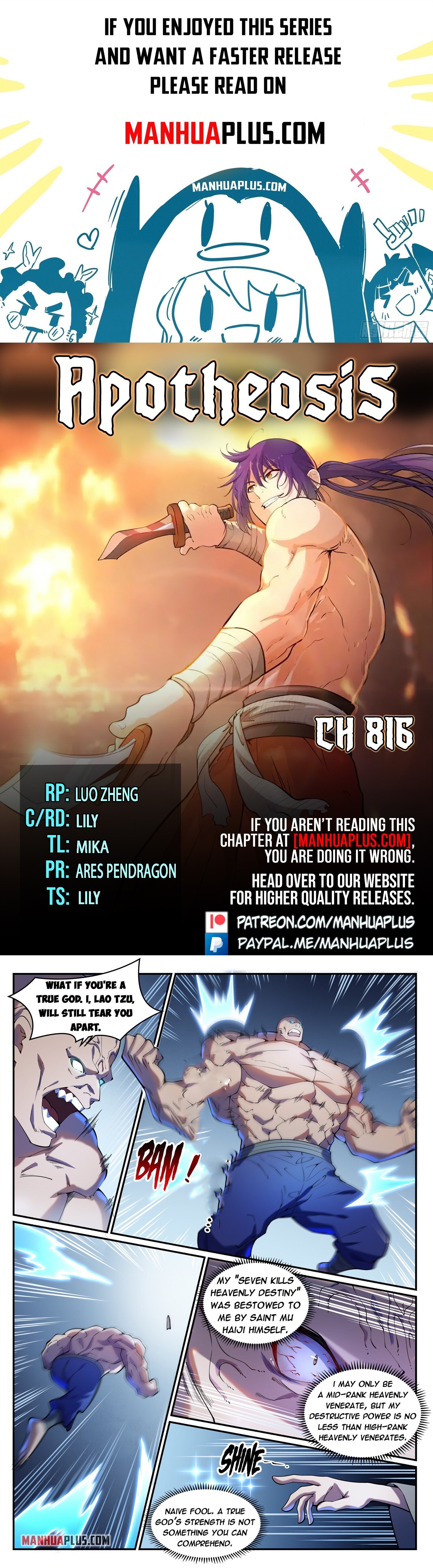 Apotheosis Chapter 816 - 1