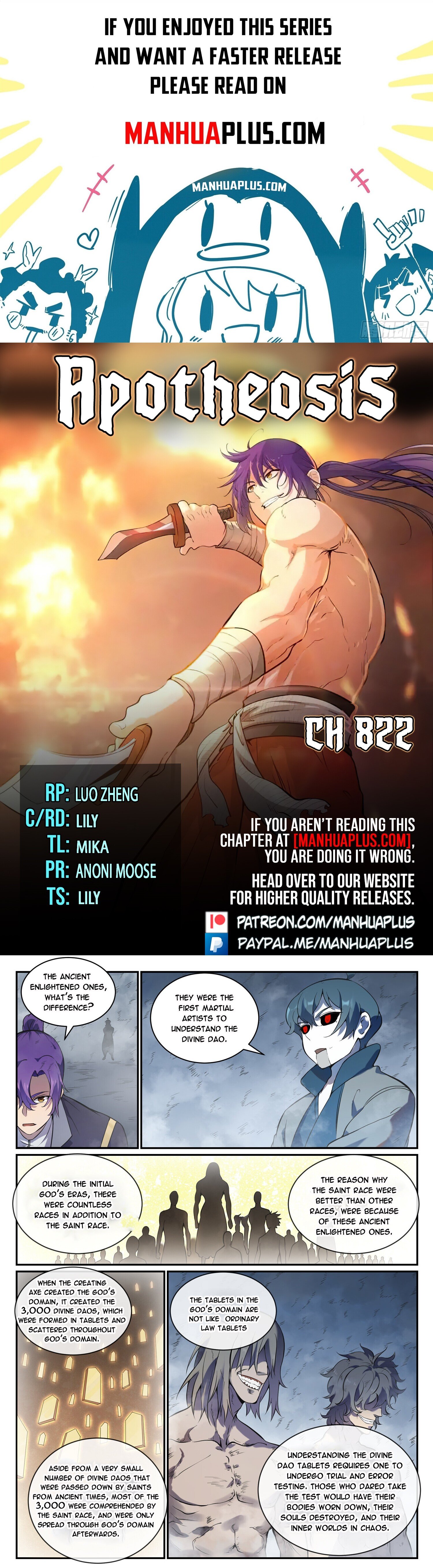 Apotheosis Chapter 822 - 1