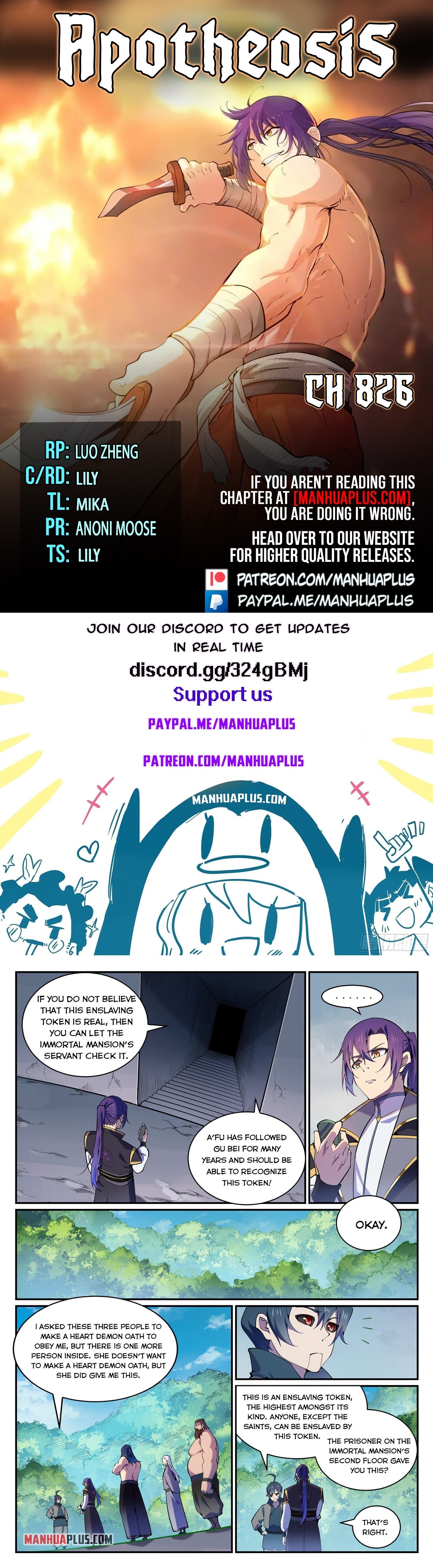 Apotheosis Chapter 826 - 1