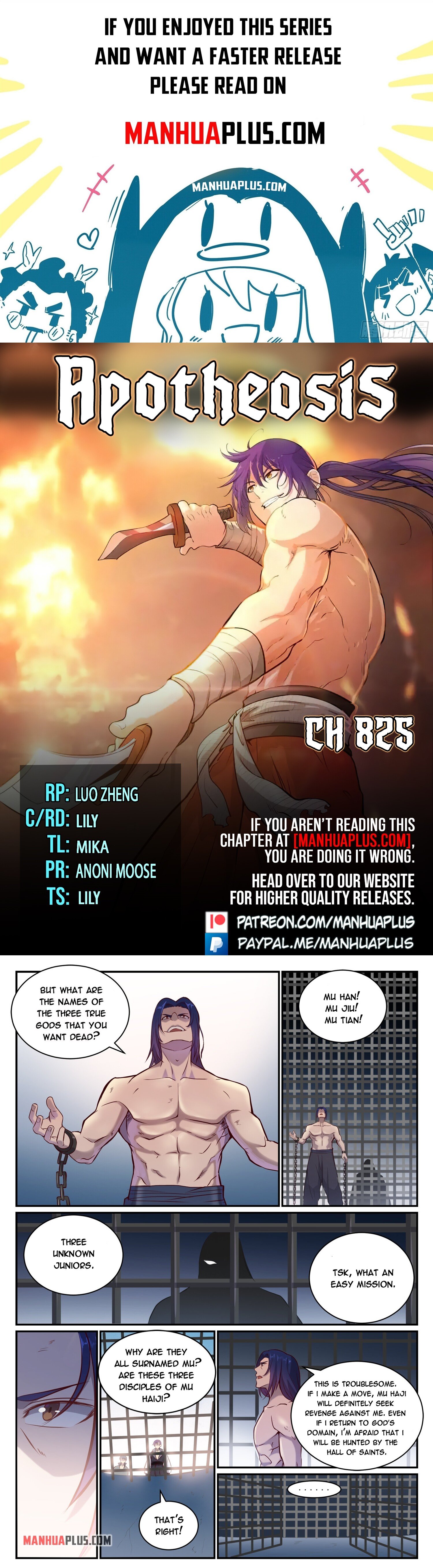 Apotheosis Chapter 825 - 1