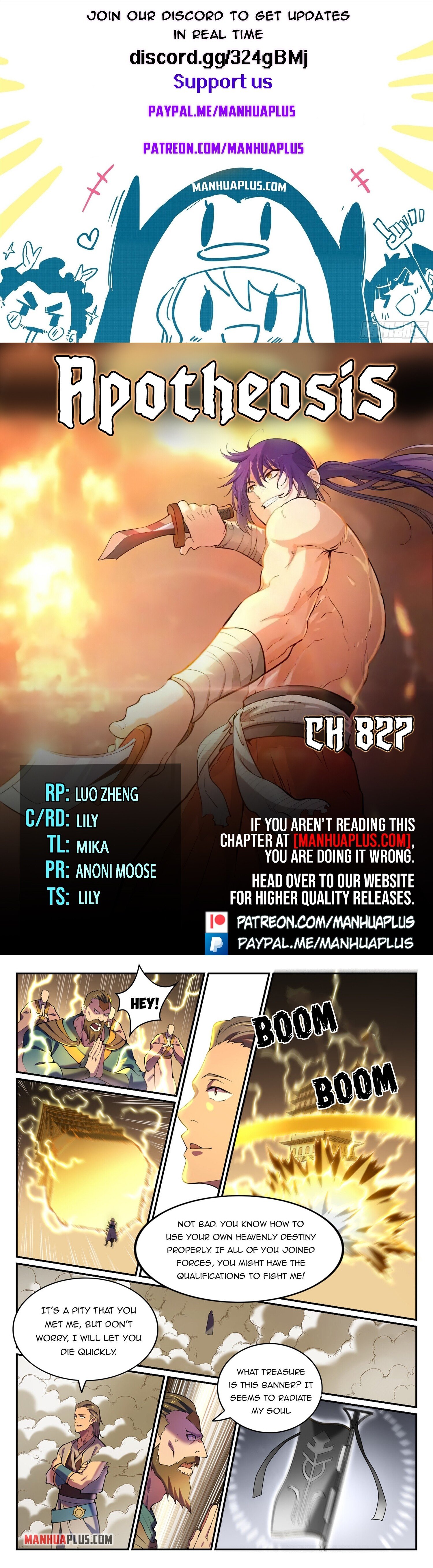 Apotheosis Chapter 827 - 1