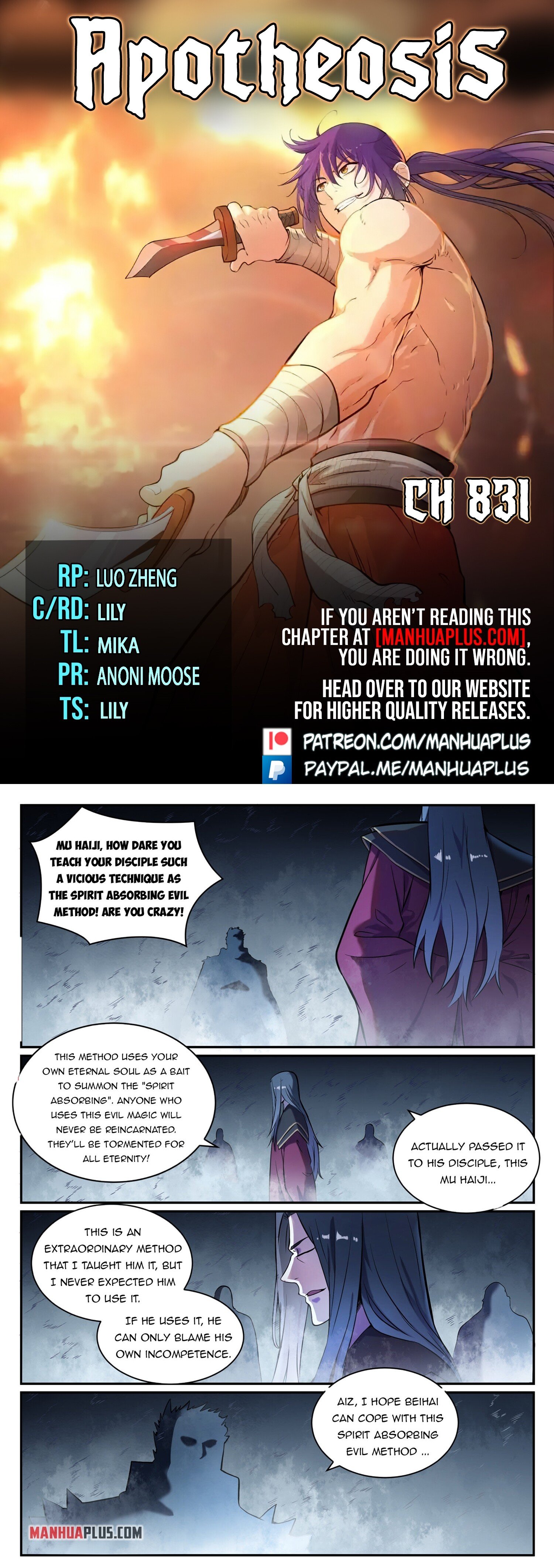 Apotheosis Chapter 831 - 1