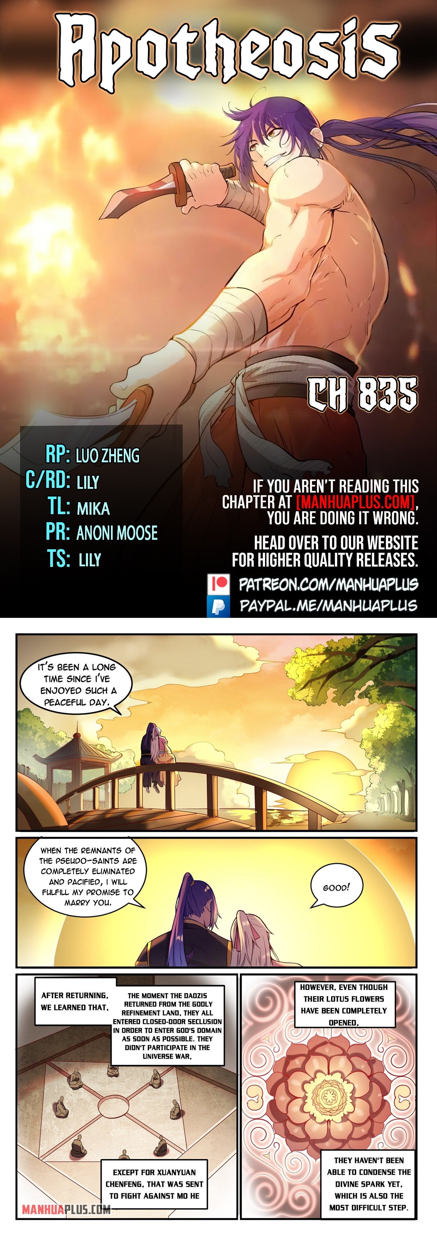 Apotheosis Chapter 835 - 1