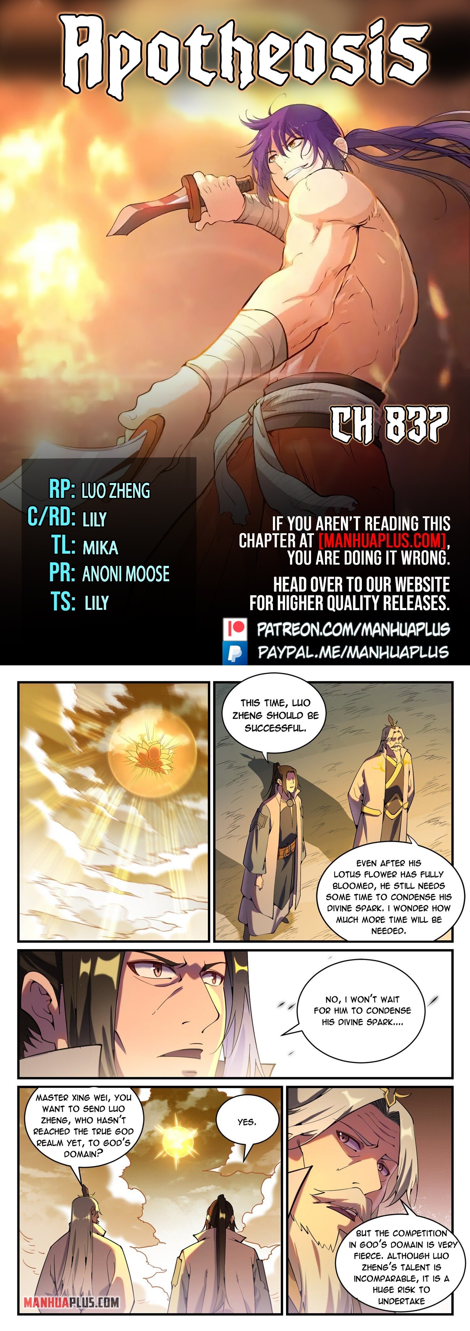 Apotheosis Chapter 837 - 1