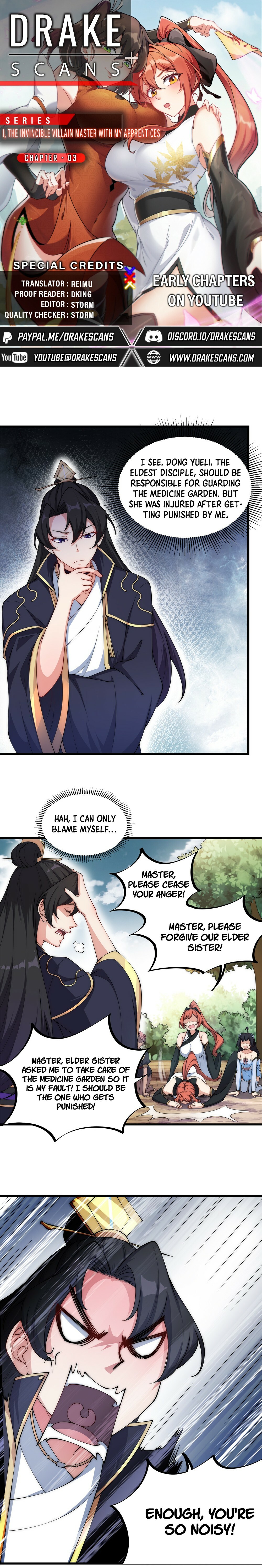 I, The Invincible Villain Master With My Apprentices Chapter 3 - 1