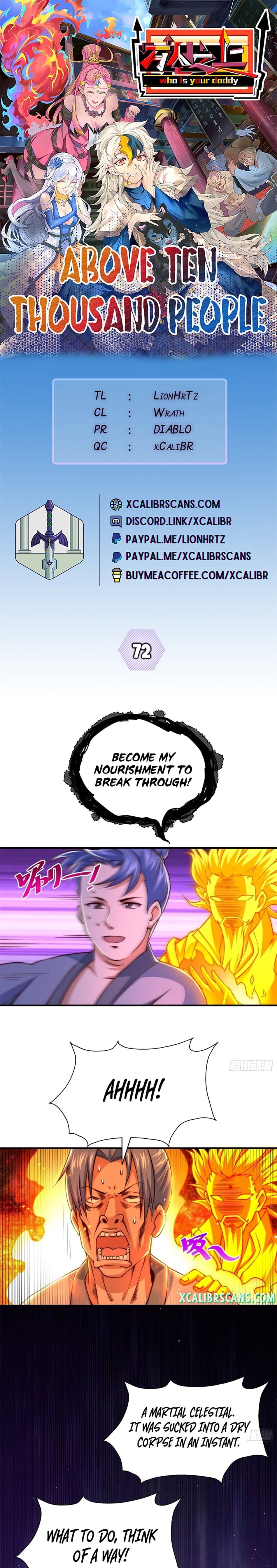 Above Ten Thousand People Chapter 72 - 1