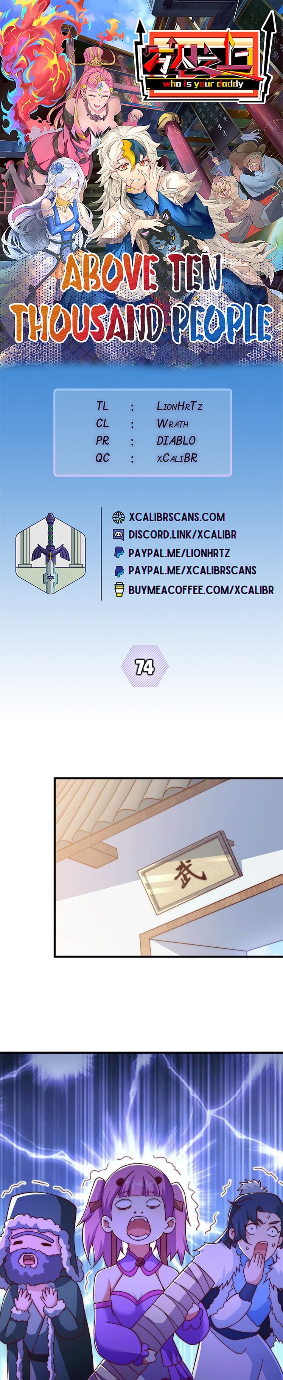 Above Ten Thousand People Chapter 74 - 1