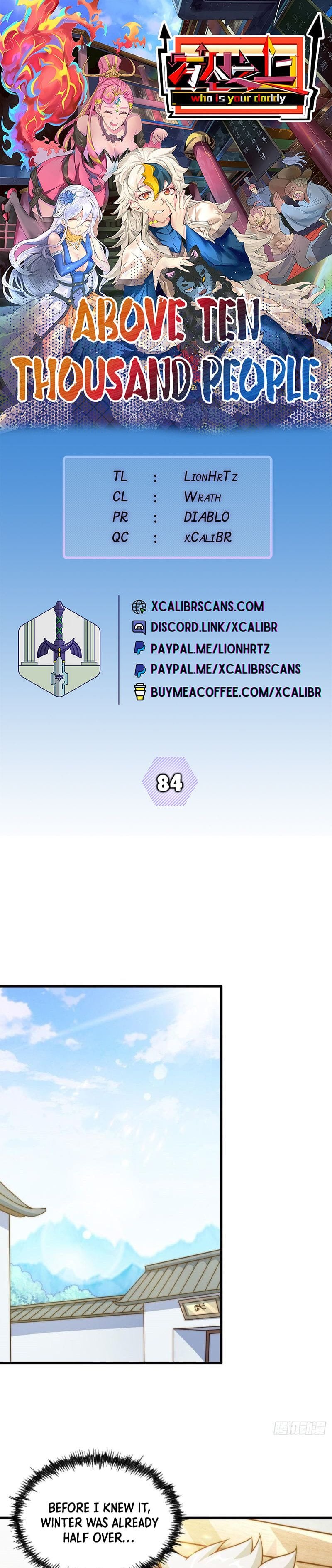 Above Ten Thousand People Chapter 84 - 1