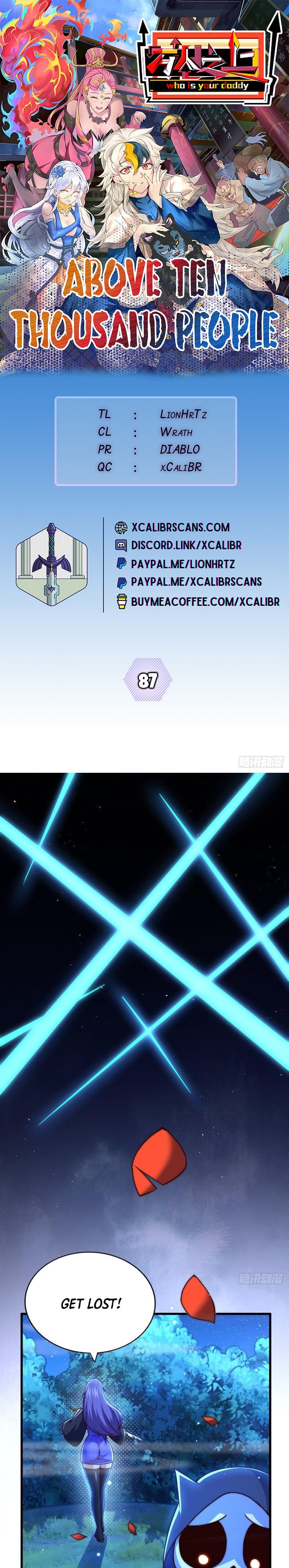 Above Ten Thousand People Chapter 87 - 1