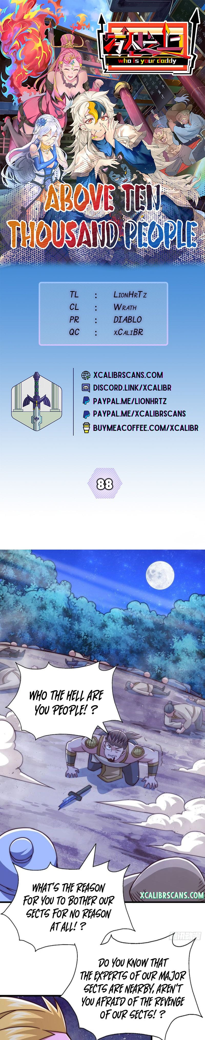 Above Ten Thousand People Chapter 88 - 1