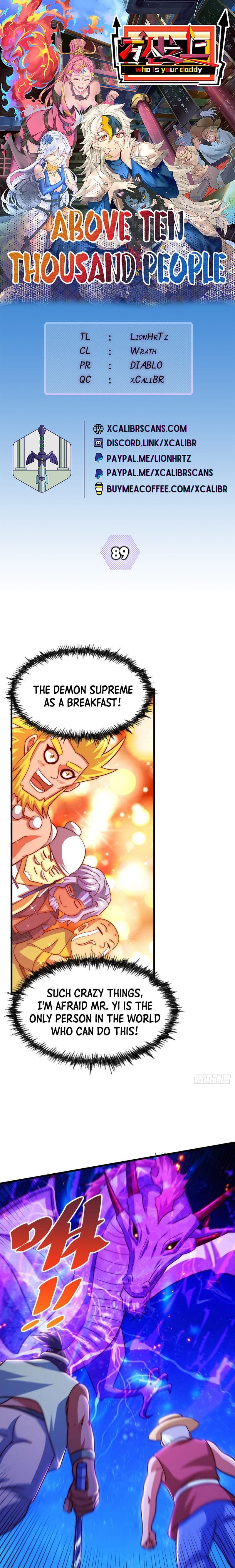 Above Ten Thousand People Chapter 89 - 1