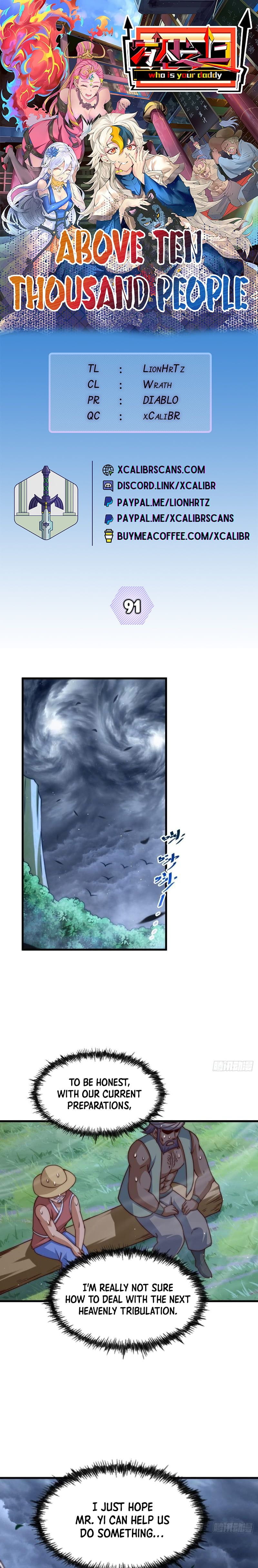 Above Ten Thousand People Chapter 91 - 1