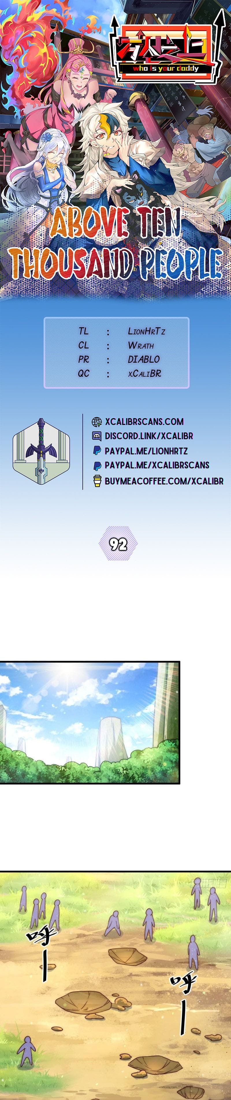 Above Ten Thousand People Chapter 92 - 1
