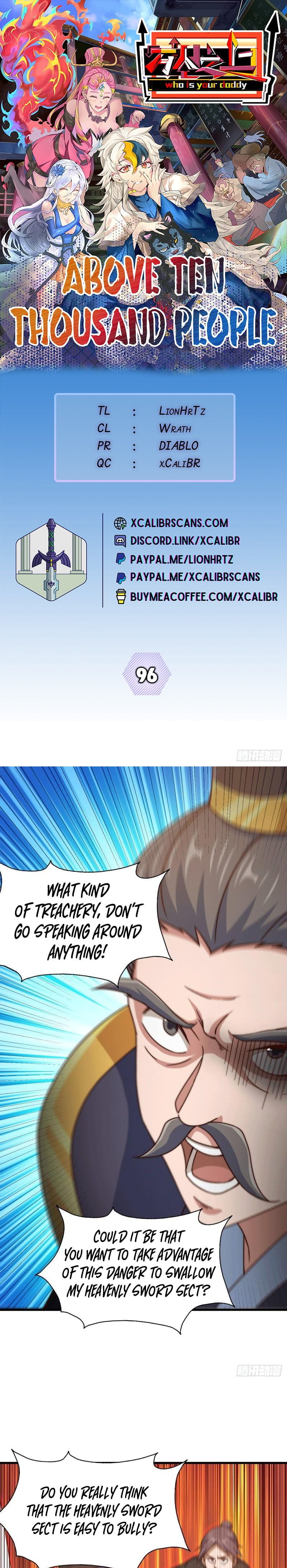 Above Ten Thousand People Chapter 96 - 1