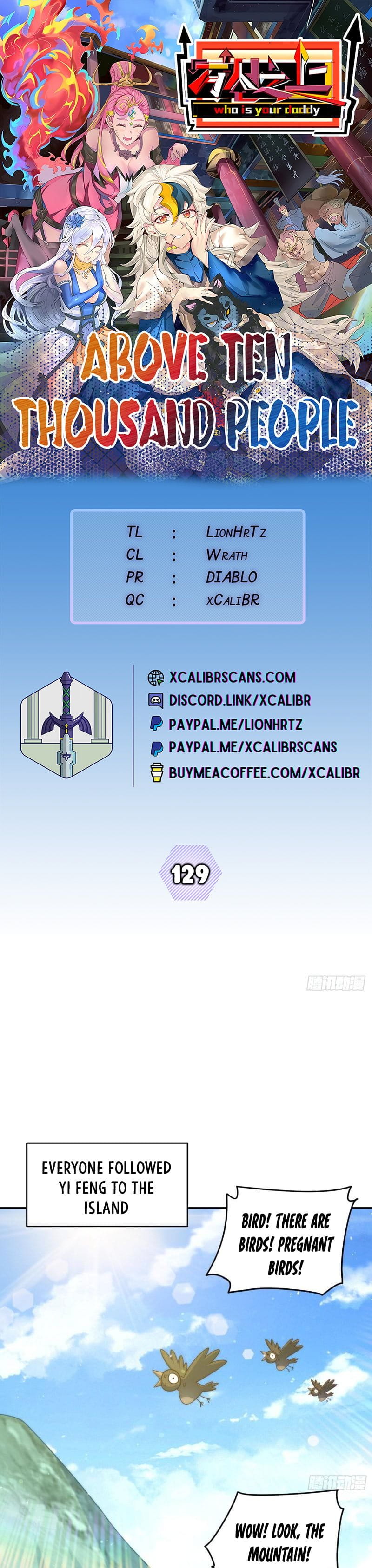 Above Ten Thousand People Chapter 129 - 1