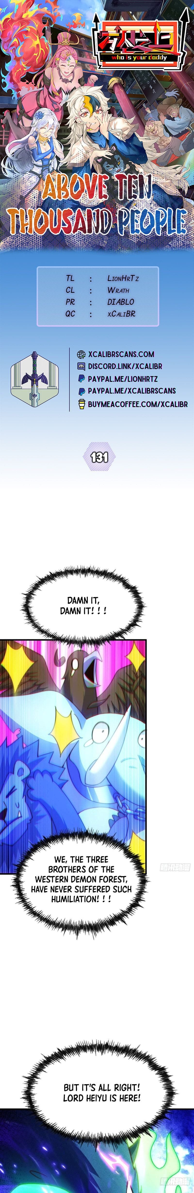 Above Ten Thousand People Chapter 131 - 1