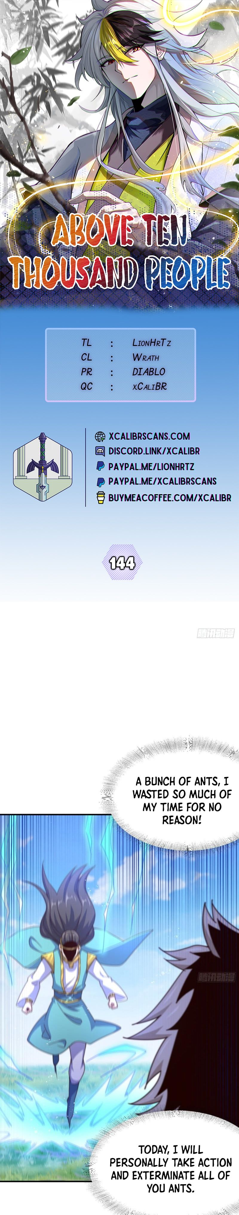 Above Ten Thousand People Chapter 144 - 1