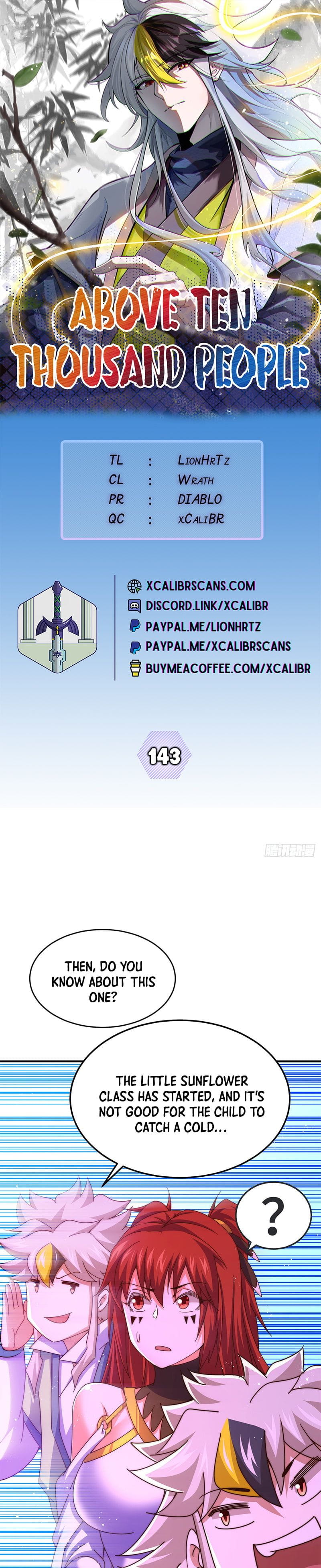 Above Ten Thousand People Chapter 143 - 1
