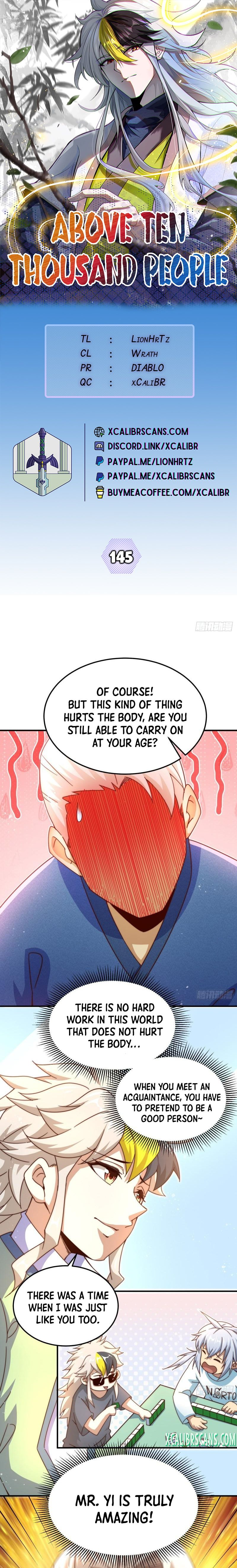 Above Ten Thousand People Chapter 145 - 1