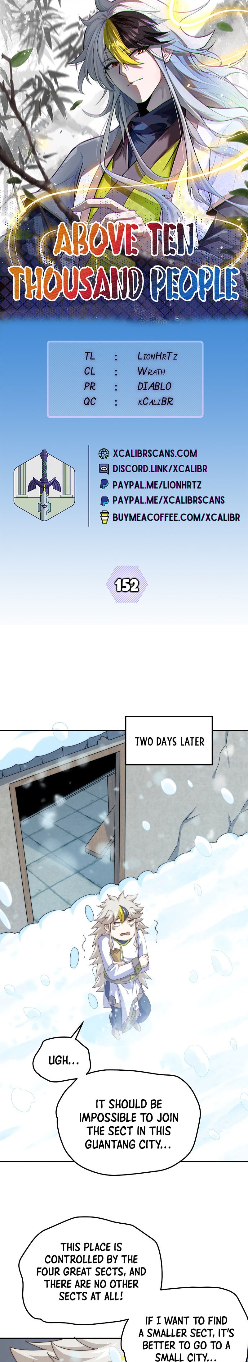 Above Ten Thousand People Chapter 152 - 1
