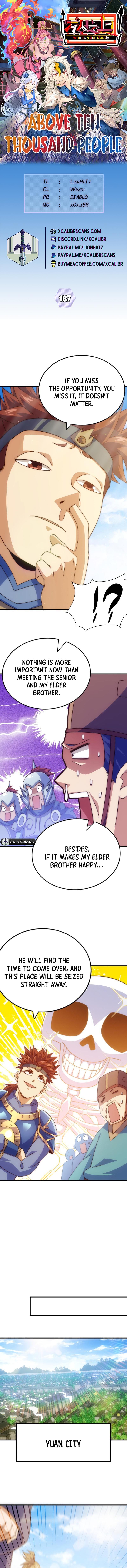 Above Ten Thousand People Chapter 187 - 1