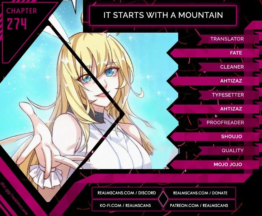 It Starts With A Mountain Chapter 274 - 1