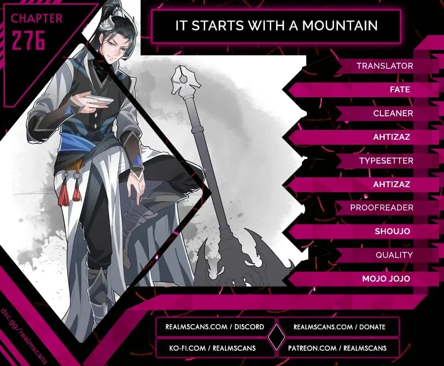 It Starts With A Mountain Chapter 276 - 1