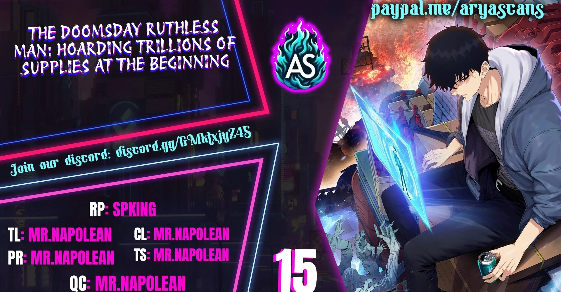 The Doomsday Ruthless Man: Hoarding Trillions of Supplies at the Beginning Chapter 15 - 1