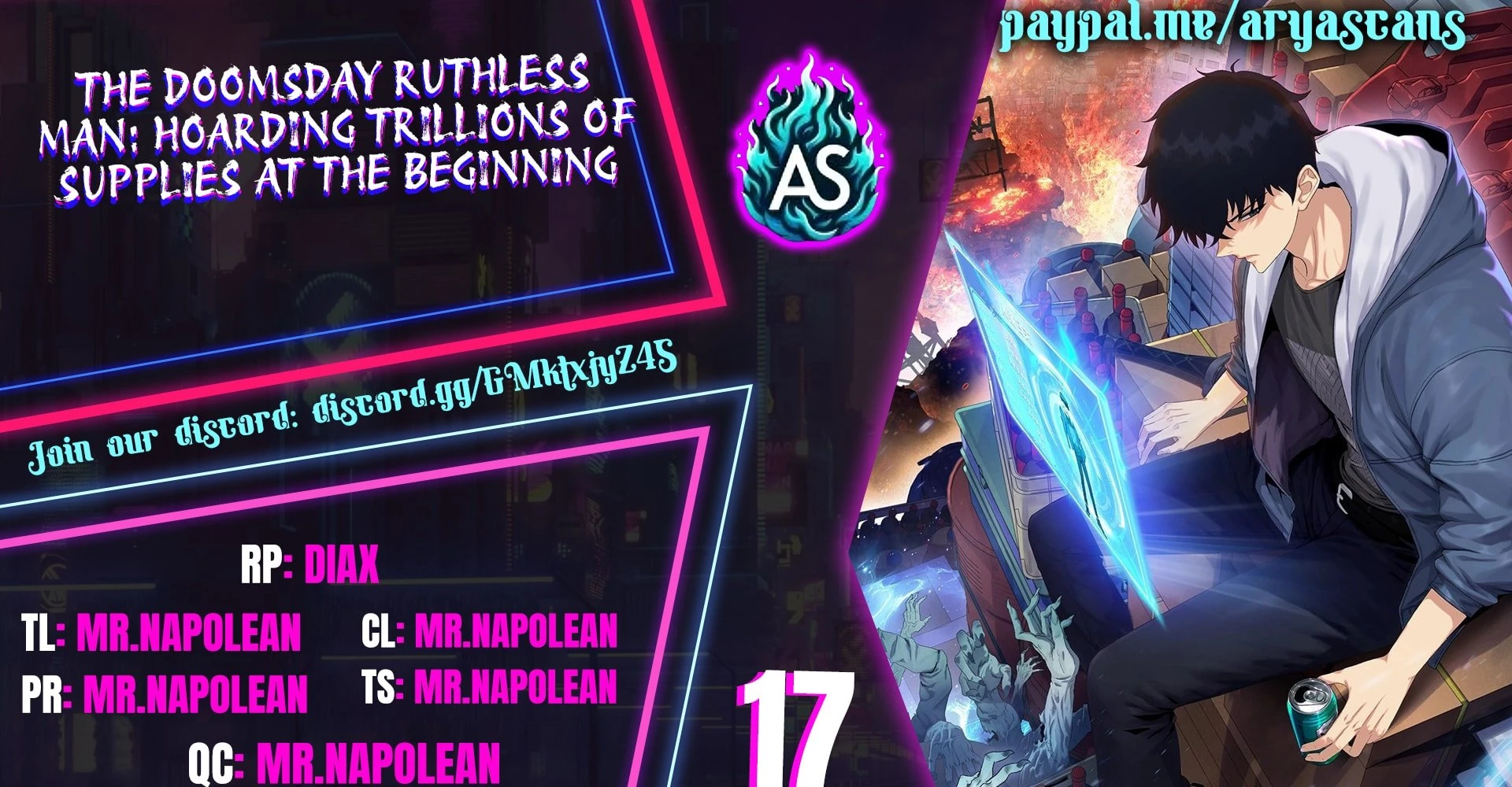 The Doomsday Ruthless Man: Hoarding Trillions of Supplies at the Beginning Chapter 17 - 1
