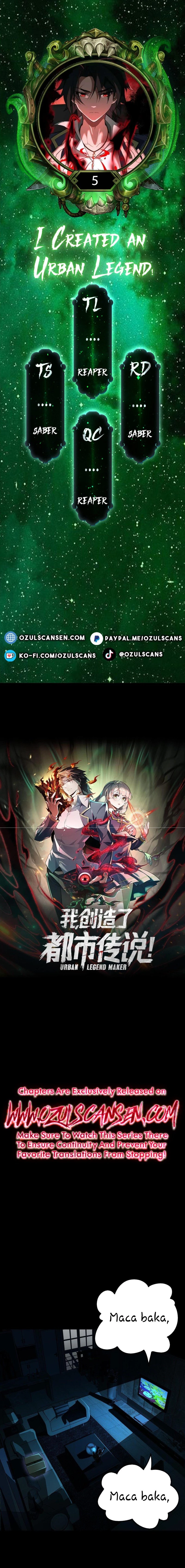 Urban Legend Maker Chapter 5 - 1