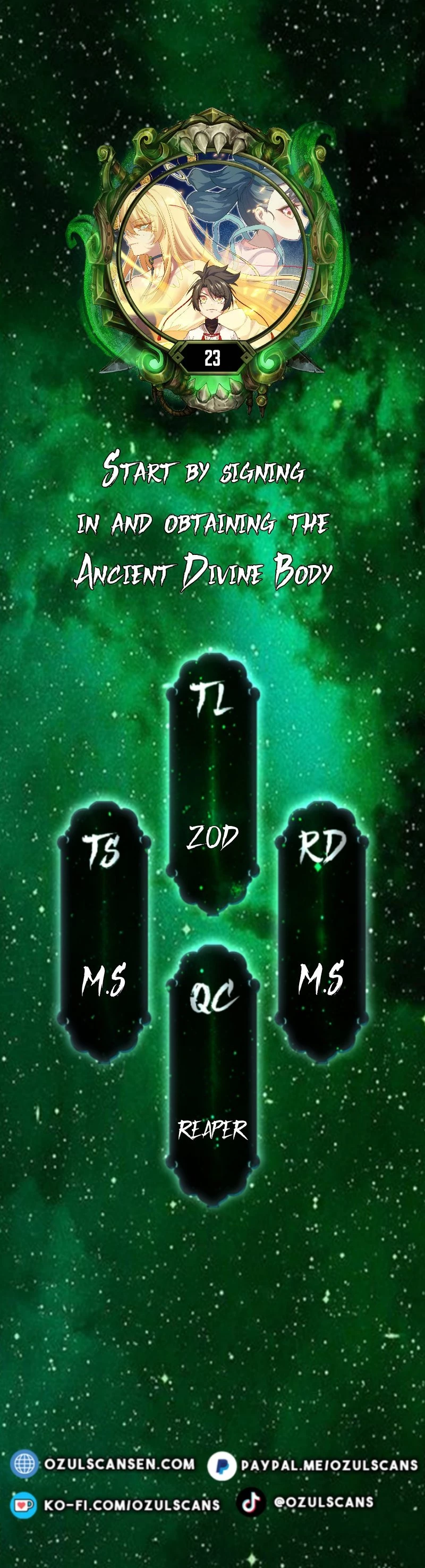 Scoring the Sacred Body of the Ancients from the Get-go Chapter 23 - 1