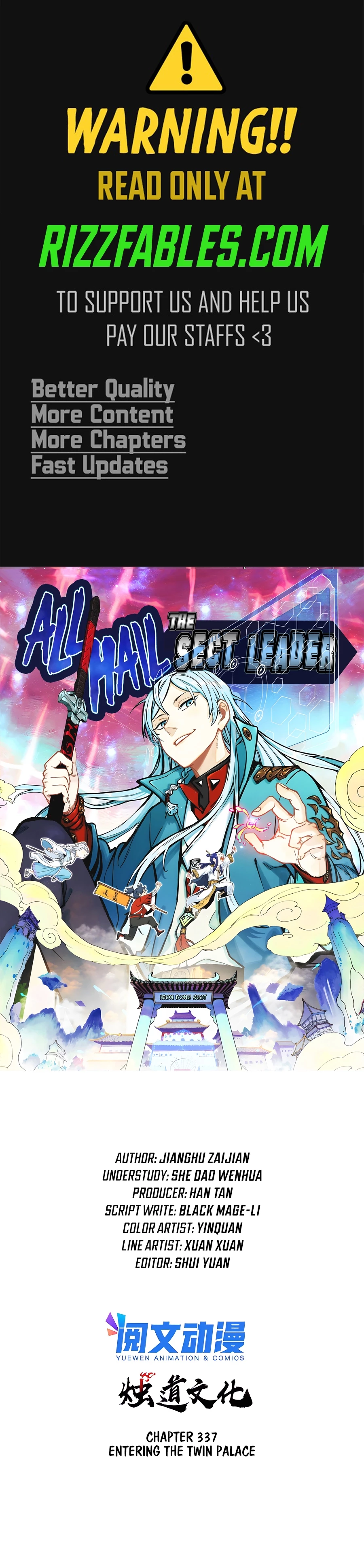 All Hail the Sect Leader Chapter 337 - 1
